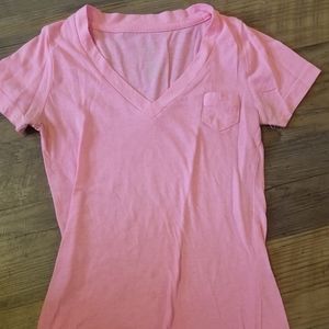 Pink short sleeve boyfriend tee